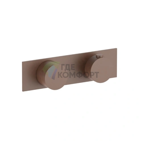 Встраиваемый термостат для душа Fantini AF/21 на 3 источника, цвет Matt Copper PVD (27 P9 A973B) - фото 1