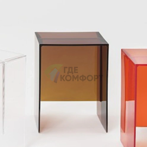 Табурет Laufen Kartell пластиковый, 33x28x46.5 см, цвет янтарь (3.8933.0.081.000.1) - фото 1