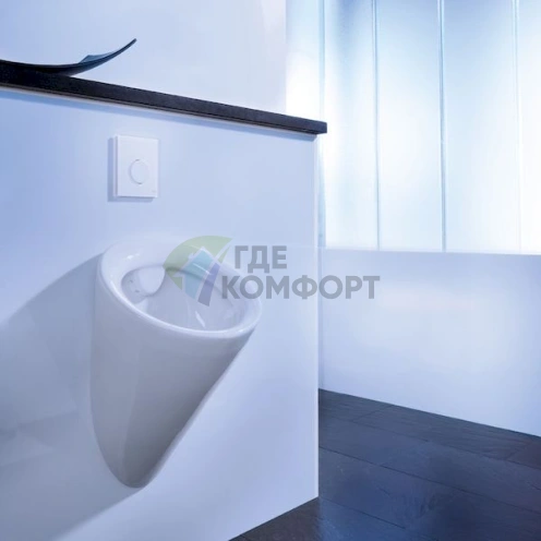 Кнопка смыва TECE Loop Urinal 9242650 для писсуара, белое стекло - фото 2