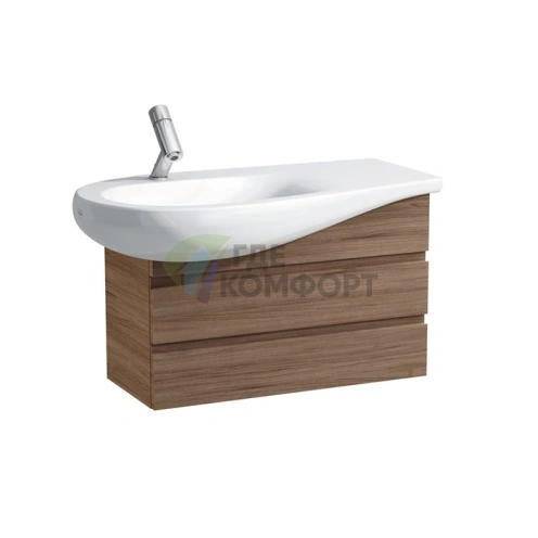 Подвесная тумба LAUFEN Alessi One 8.1497.5 с двумя ящиками, 730x320x475 мм, цвет орех (4.2447.0.097.630.1) - фото 1