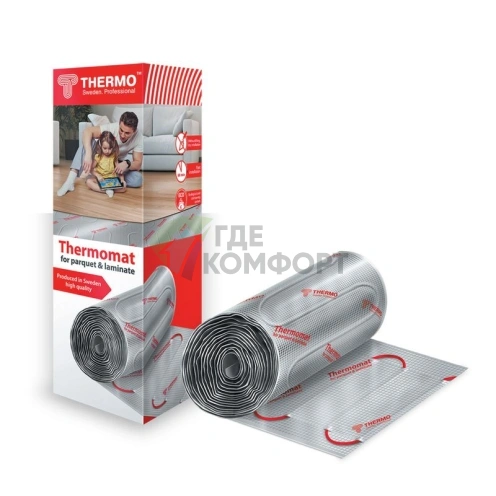 Теплый пол Thermo Thermomat TVK-130 LP 10м2 нагревательный кабель на фольге - фото 1