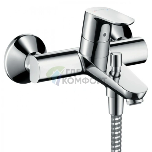 Настенный смеситель для ванны Hansgrohe Focus с вакуумным переключателем (31940000) - фото 1