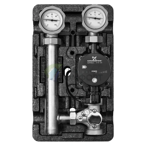 Насосная группа Meibes MK 1 с насосом Grundfos Alpha2 L 25-60 со смесителем ME 66831.10 RU - фото 1