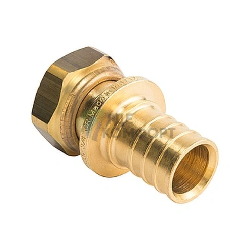 Переходник для труб из сшитого полиэтилена STOUT с накидной гайкой НГ 16 x G 1/2 аксиальный - фото 7