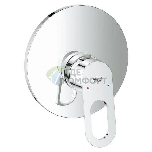 Смеситель для душа Grohe BauLoop 29080000 с внутренней частью - фото 1