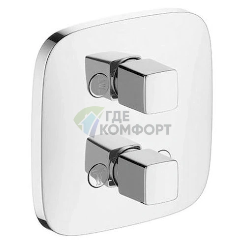 Смеситель для ванны с душем Hansgrohe PuraVida iControl 15777000 с переключателем потоков - фото 1