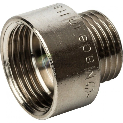 Переходник STOUT ВН 3/4 x 1/2 внутренняя/наружная резьба никелированный - фото 9