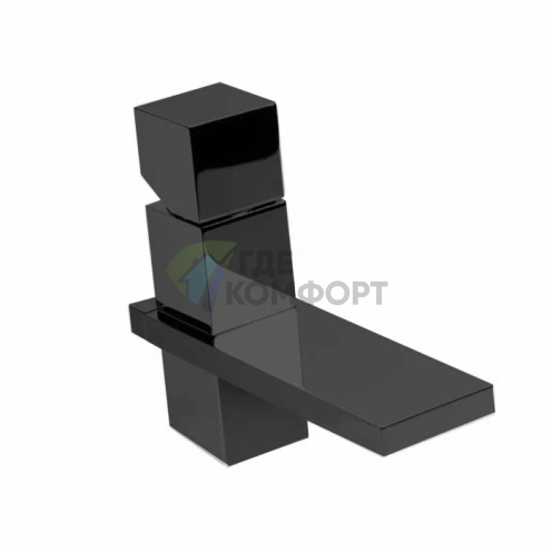 Смеситель для раковины Bossini Cube на 1 отверстие, матовый черный (Z004301.073) - фото 1