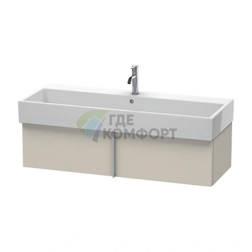 База под раковину Duravit VA с выдвижным ящиком, 298x1184x431, серо-коричневый (VA612909191) - фото 1