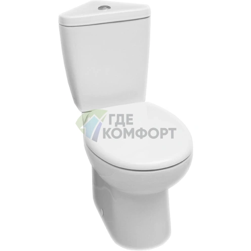 Унитаз-компакт угловой Serel Friendly 6706 с микролифтом - фото 1