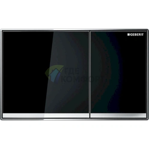 Кнопка смыва Geberit Sigma 60 115.640.SJ.1 в черном стекле - фото 1