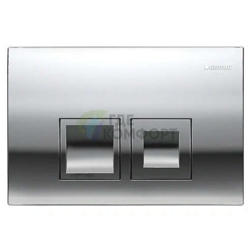Кнопка смыва для бачка Geberit Delta 50, хром (115.135.21.1) - фото 1