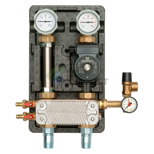 Насосна группа Meibes UK разделительный контур 1 с насосом Grundfos UPS 25-60-т/о 20 пл. ME 45811.20 - фото 1