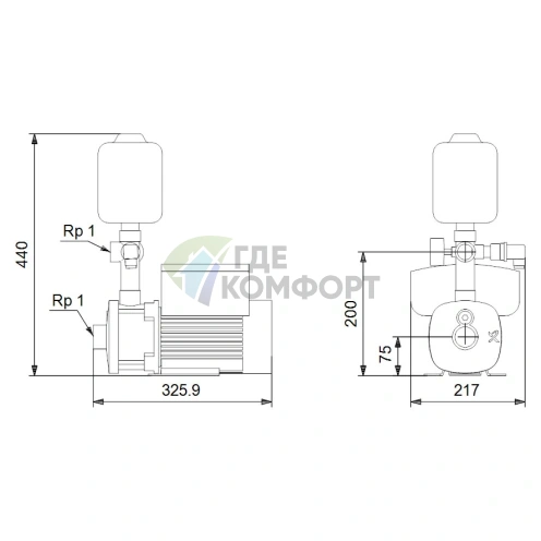 Насосная станция Grundfos CMBE 3-30 - фото 3
