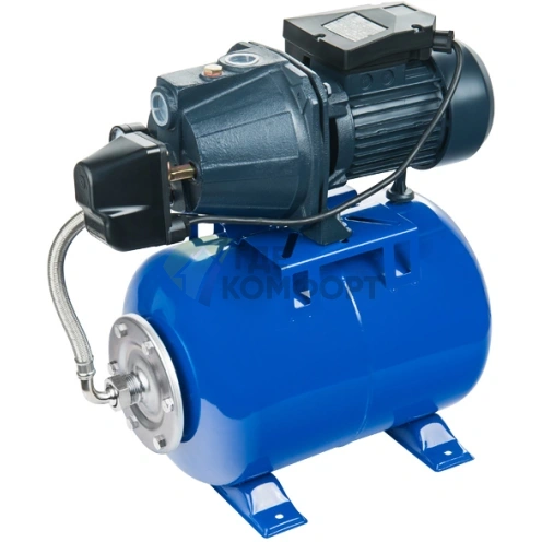 Насосная станция UNIPUMP AUTO JET 100 S с гидроаккумулятором 24л из нерж. стали - фото 1