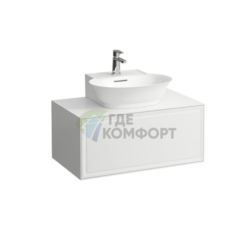 Подвесная тумба Laufen New Classic с ящиком, 780x450x350 мм, белая глянцевая (4.0601.3.085.631.1) - фото 1