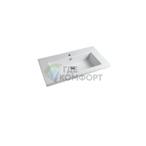Раковина Artceram WASHBASINS GAP встраиваемая 86х51 см с 1 отв под смесительитель со слив переливом цвет белый - фото 1