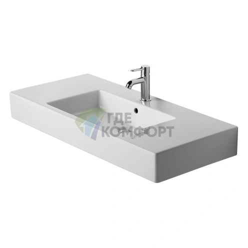 Раковина Duravit Vero белая встраиваемая 1050x490 мм без отверстия под смеситель (329100070) - фото 1