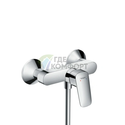 Настенный смеситель для душа Hansgrohe Logis в хроме (71601000) - фото 1