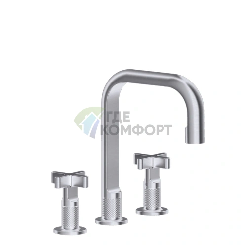 Смеситель для раковины GESSI INCOSO с донным клапаном, цвет матовый никель (58113#149) - фото 1