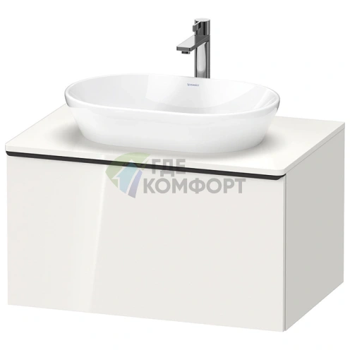 Тумбочка подвесная Duravit D-Neo с 1 ящиком, 459×800×550 мм, белый высокоглянцевый (DE494702222) - фото 1