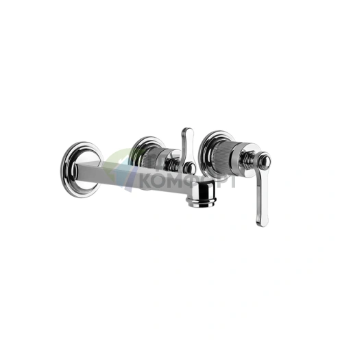Смеситель для ванны GESSI VENTI20: однорычажный встраиваемый с двухпозиционным переключателем (хром) (65042#031) - фото 1